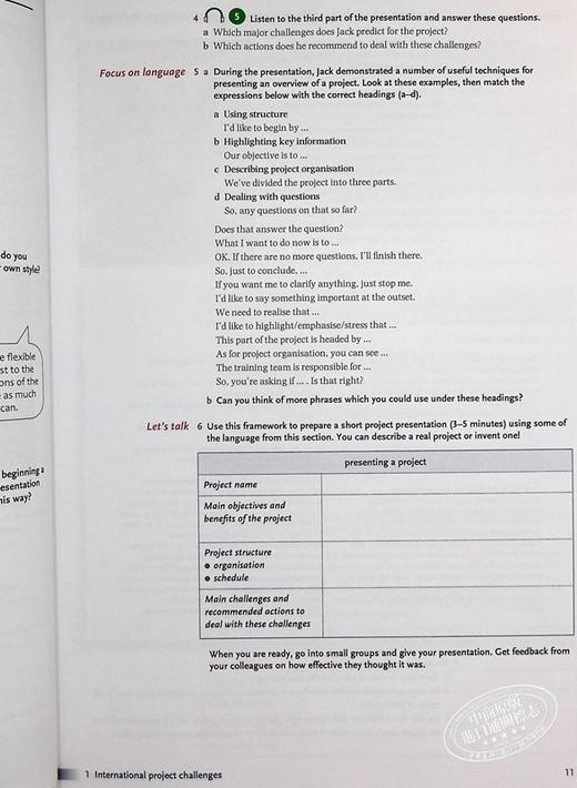 【中商原版】Managing Projects Coursebook International Management English国际管理英语系列：项目管理B2-C1级课本教材 商品图6