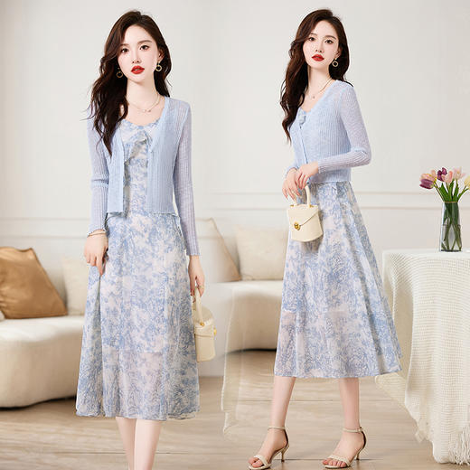 夏季时尚，两件套吊带连衣裙HR-XXM623-1-1 商品图3