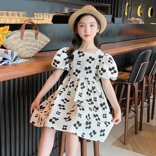 女童连衣裙夏天洋气公主裙2023新款童装女孩大童夏季纯棉儿童裙子 商品图3