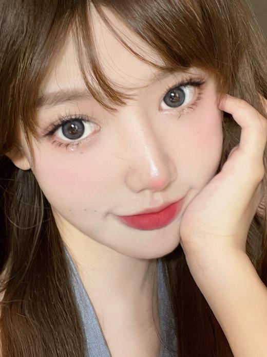 Lillilly月抛 雾面冰薄/雾面奶咖 蓝/棕 14.2mm 非离子 0-1000 商品图4