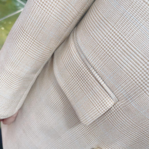 圣三利 新款翻领威尔士双色格纹休闲西服外套SL2012102 商品图5