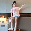 女童短袖T恤夏装2023新款洋气童装女大童半袖纯棉儿童上衣夏季潮 商品缩略图3
