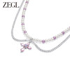 ZEGL设计师仙甜十字架系列叠戴珍珠项链女款轻奢高级感双层锁骨链 商品缩略图0