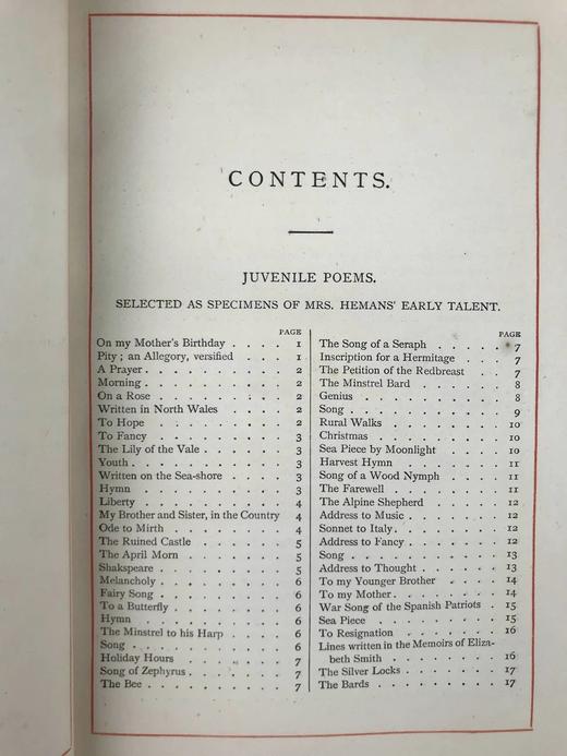 约19世纪后期 赫曼斯夫人诗集 8幅插图 全真皮精装32开 商品图3