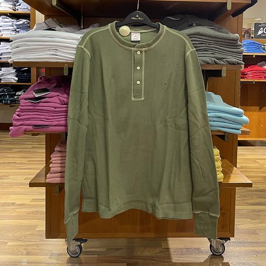 BROOKS BROTHERS/布克兄弟 男士美式休闲亨利领棉混纺长袖针织衫 商品图0