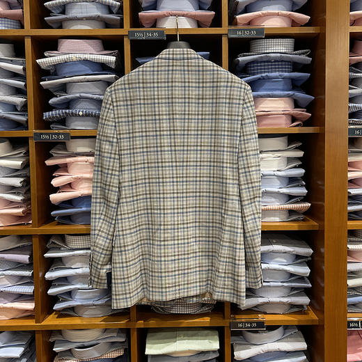 专柜款 Brooks Brothers/布克兄弟 男新品格纹绵羊毛休闲西服外套 商品图1