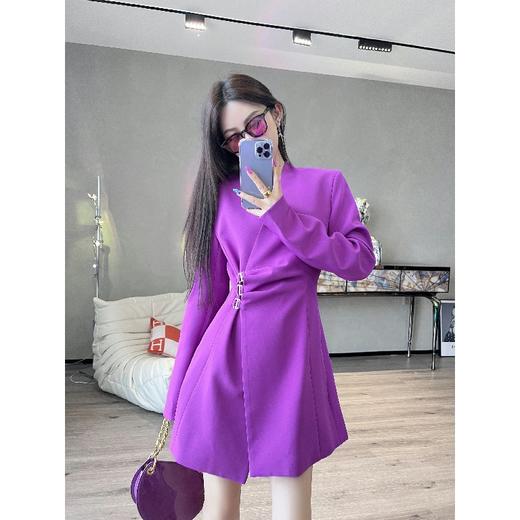 【大货福利，不退不换】  红毯女主无领西装连衣裙 商品图4