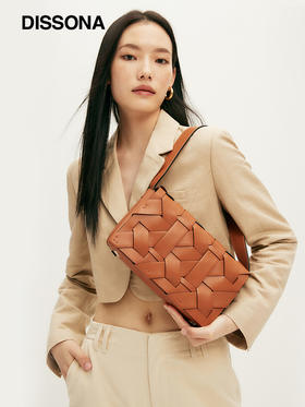 【2F】【董生活】迪桑娜女包织序新中式编织包单肩包斜挎包高级感腋下包