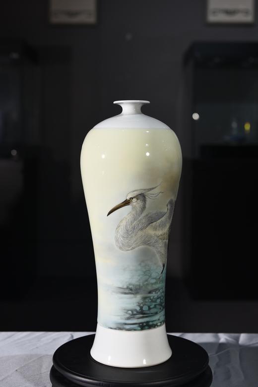 粉彩一鹭连升梅瓶 商品图0