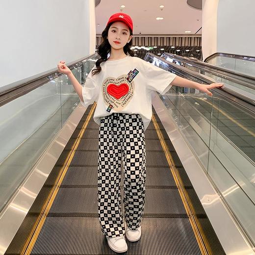 女童夏季套装2023新款洋气时髦短袖童装夏装中大童儿童两件套夏款 商品图2