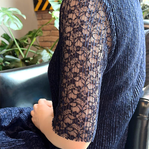 SAINT L’UCK/圣媛女装  气质休闲压褶蕾丝连衣裙SA220L64 商品图3