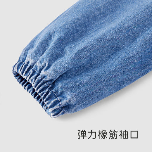 英氏童装女童连衣裙2023秋季新款休闲牛仔裙YRLAJ3P244A 商品图4