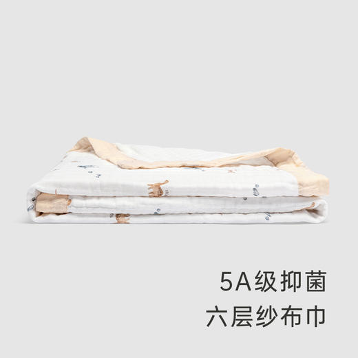 英氏宝宝浴巾纯棉洗浴纱布包裹柔软吸水2023新款YMJYJ0P160A 商品图1