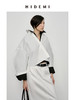 HIDEMI 特殊工艺纸感微浮雕艺术面料极简大廓形袖衬衫 都市白/黑色 商品缩略图5
