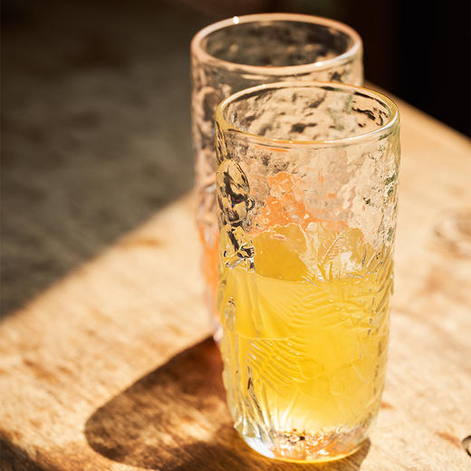 稀奇艺术《仲夏玻璃杯》水波纹杯壁家用日式水杯果汁咖啡杯 商品图2