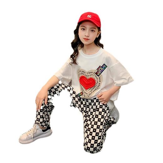 女童夏季套装2023新款洋气时髦短袖童装夏装中大童儿童两件套夏款 商品图4