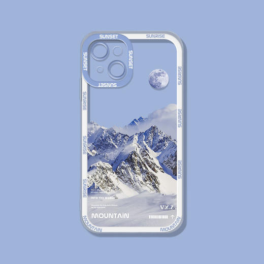 日照金山苹果14手机壳新款透明iPhone13高颜值12mini全包XS保护套 商品图6