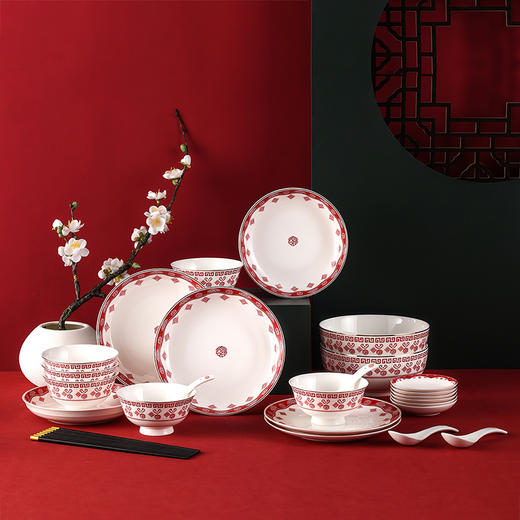 周大福联名款金福餐具套装-32头 商品图1