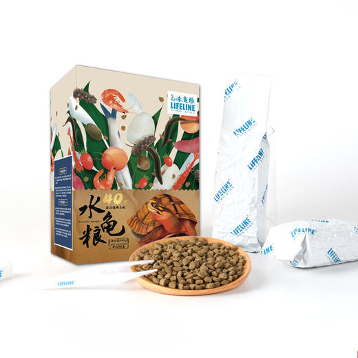 【增色增产上浮】全新升级40%高蛋白增色扁平增产型3岁以上成体水龟粮 商品图4