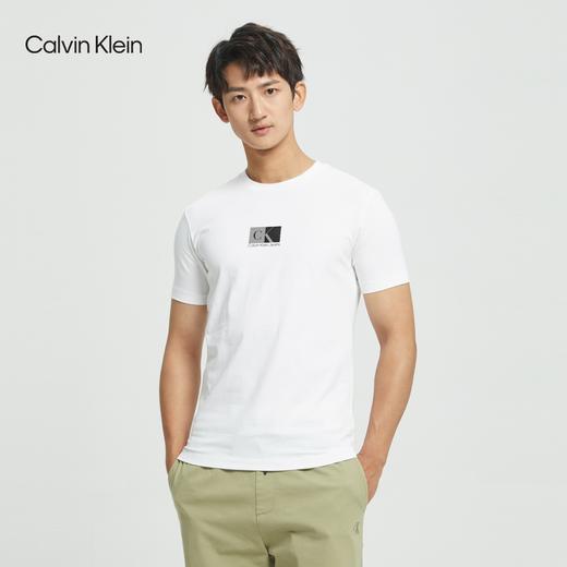 【海南专供价】CKJ男士时尚简约圆领拼色印花透气休闲短袖T恤J319952 商品图2