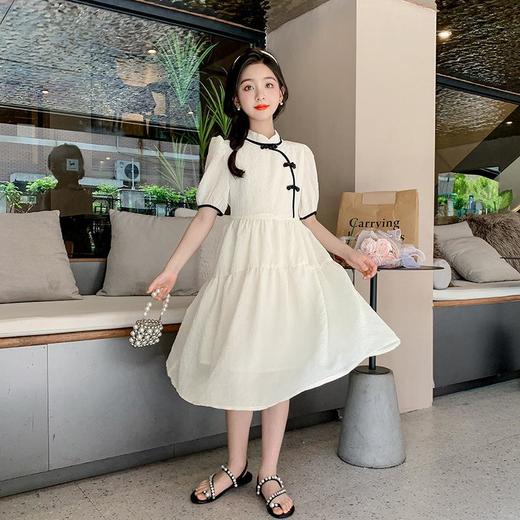 女童汉服连衣裙夏季2023新款夏装童装洋气女孩儿童旗袍裙短袖裙子 商品图1