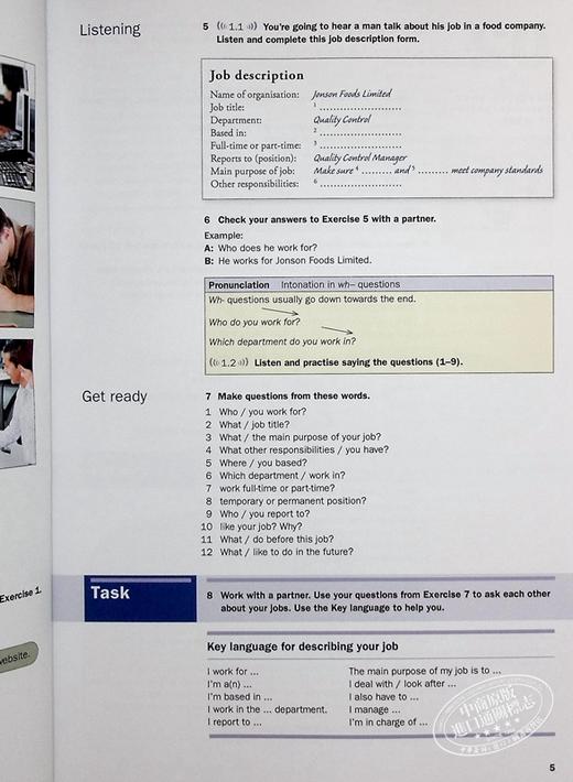 【中商原版】Heads up 1 A2-B1 Student's Book with Audio CD 商务英语口语课程1 学生用书及音频CD 英文原版进口教材教辅 商品图4