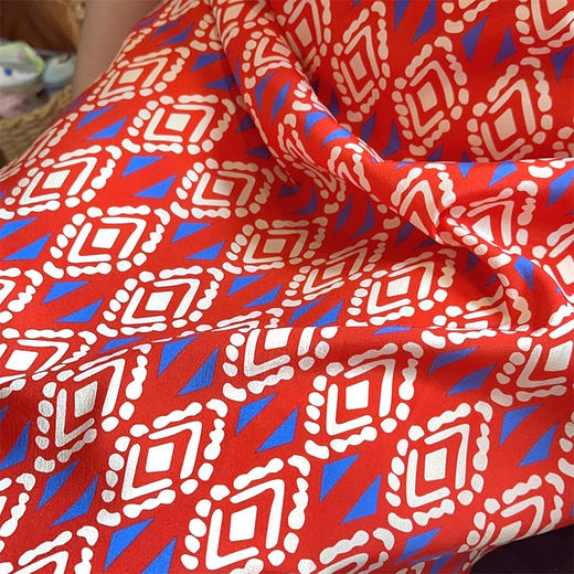 圣三利女装桑蚕丝民族风印花连衣裙SL2027140 商品图5