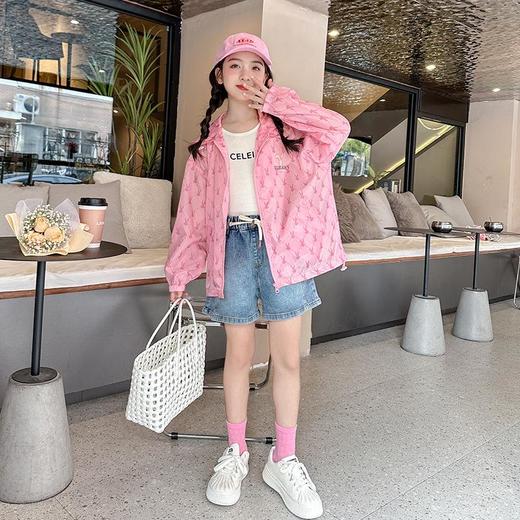 女童防晒衣夏季2023新款女大童皮肤衣儿童防紫外线夏装童装外套薄 商品图3