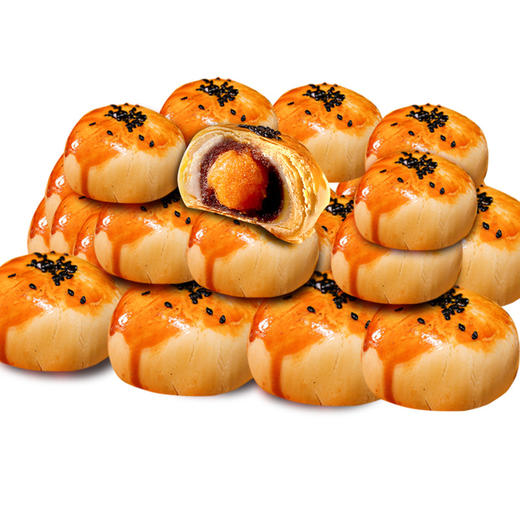 【老式糕点！蛋黄酥雪媚娘】酥皮香脆，内心软滑。独特的包装设计，海鸭传统月饼盒装整箱健康 商品图3