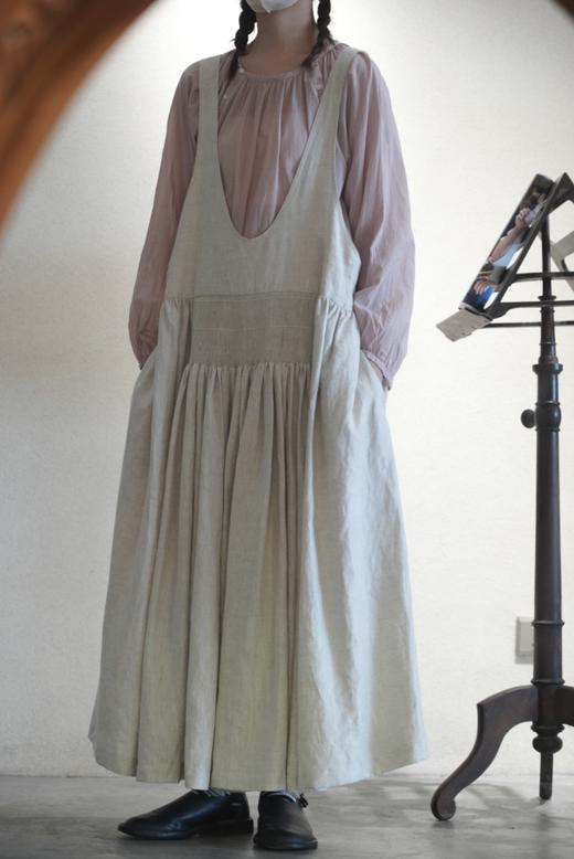 ECOLE DE CURIOSITES 抛光亚麻吊带连衣裙(Limited serie) 商品图4