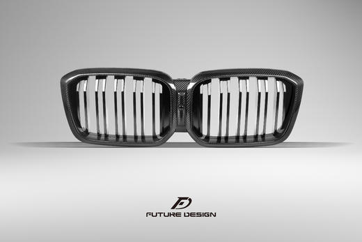 BMW 宝马 G01 X3 / F97 X3M LCI 高品质碳纤维双线中网 商品图0