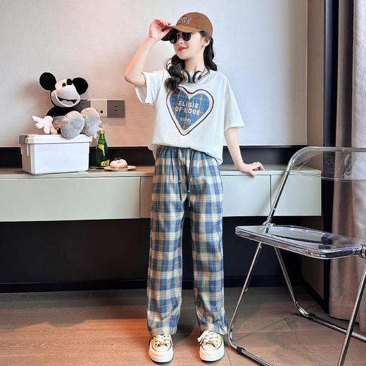 女童夏装套装2023新款洋气网红童装女大童夏季儿童短袖两件套夏款 商品图3