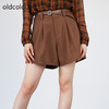 oldcolour2022秋商场同款复古文艺百搭休闲宽松西装短裤O31071160 商品缩略图0