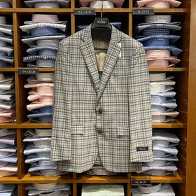 专柜款 Brooks Brothers/布克兄弟 男新品格纹绵羊毛休闲西服外套