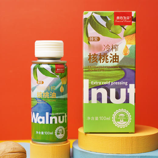 核心为你核心为你臻爱家庭辅食美味特级冷榨核桃油100ml/瓶 商品图0