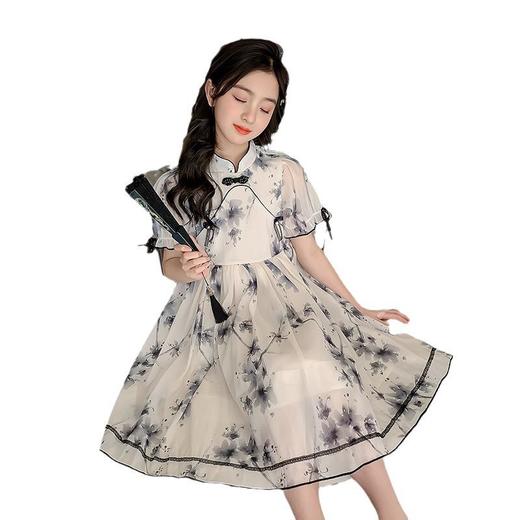 女童夏装汉服连衣裙2023新款旗袍裙女孩公主裙儿童夏季中国风裙子 商品图4