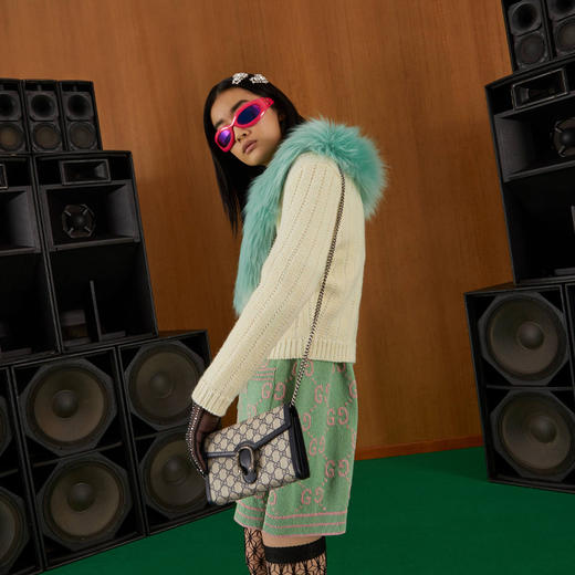 【三】GUCCI 古驰 女士 Dionysus系列 迷你链条手袋 混色 401231 K9GSN 4075 商品图3