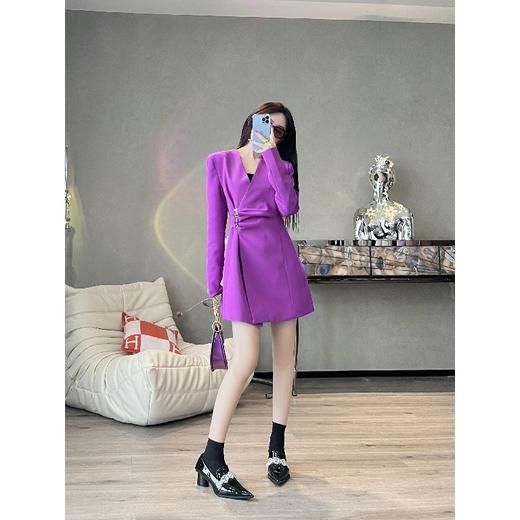 【大货福利，不退不换】  红毯女主无领西装连衣裙 商品图1