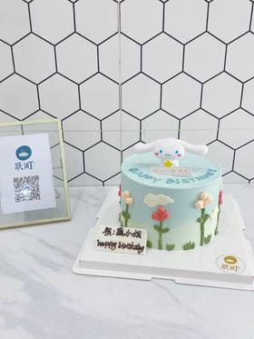 大耳狗玉桂狗·手绘大花朵