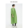 HIDEMI 镂空系带设计感廓形落肩宽松连衣裙 油画灰/沁心绿 商品缩略图4