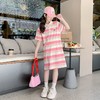 女童夏装连衣裙2023新款洋气童装polo长款T恤裙大童儿童夏季裙子 商品缩略图1