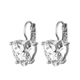 订购4周到｜Dyrberg Kern-Adora-透明色 耳环（银色）［丹麦设计师］