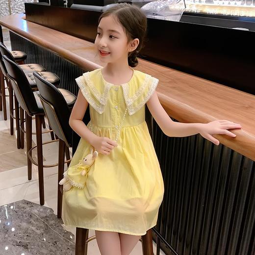 女童夏装连衣裙薄款冰丝棉2023新款洋气童装公主裙女孩儿童裙子夏 商品图0