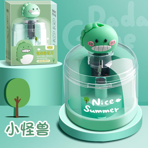 【四色可选！电动转笔刀】电动卷笔刀转笔刀，自动削笔刀，适用于儿童、小学生，男孩女孩都可以使用。全自动削笔器，方便快捷，让你的笔尖永远保持锋利，提高写字效率。 商品图6