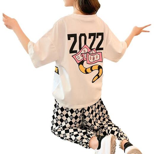 女童夏装套装2023新款童装网红洋气时髦中大童女孩儿童两件套夏季 商品图4