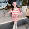 女童夏装连衣裙2023新款洋气童装polo长款T恤裙大童儿童夏季裙子 商品缩略图3