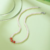 周六福S925银淡水珍珠玛瑙项链 优雅时尚复古颈饰女生礼物官方 商品缩略图4