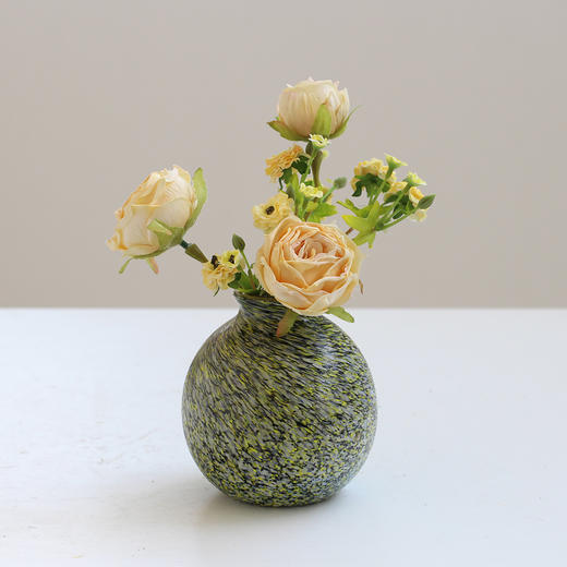 美式迷你彩色冰裂纹透明花瓶创意水培玻璃客厅电视柜桌面软装摆件 商品图4