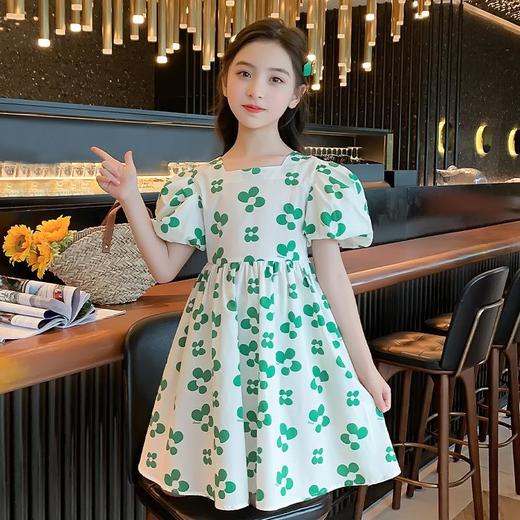 女童连衣裙夏天洋气公主裙2023新款童装女孩大童夏季纯棉儿童裙子 商品图2