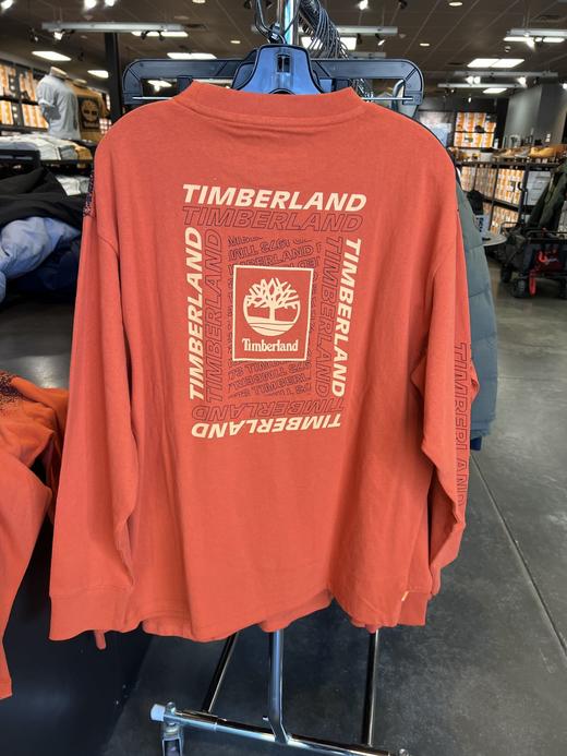 TIMBERLAND/添柏岚 男士圆领RELAXED FIT宽松版厚款印花长袖T恤 商品图2
